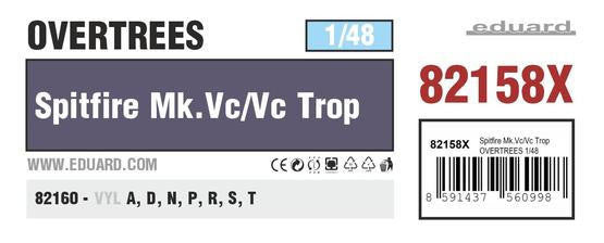 Eduard 1/48 Spitfire Vc/Vc Trop Overtrees 82158X